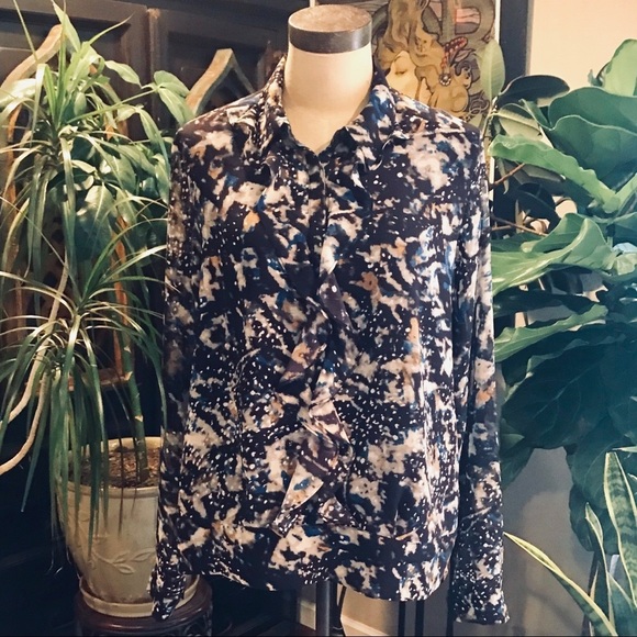 CAbi starry night chiffon Popover blouse - Picture 2 of 8